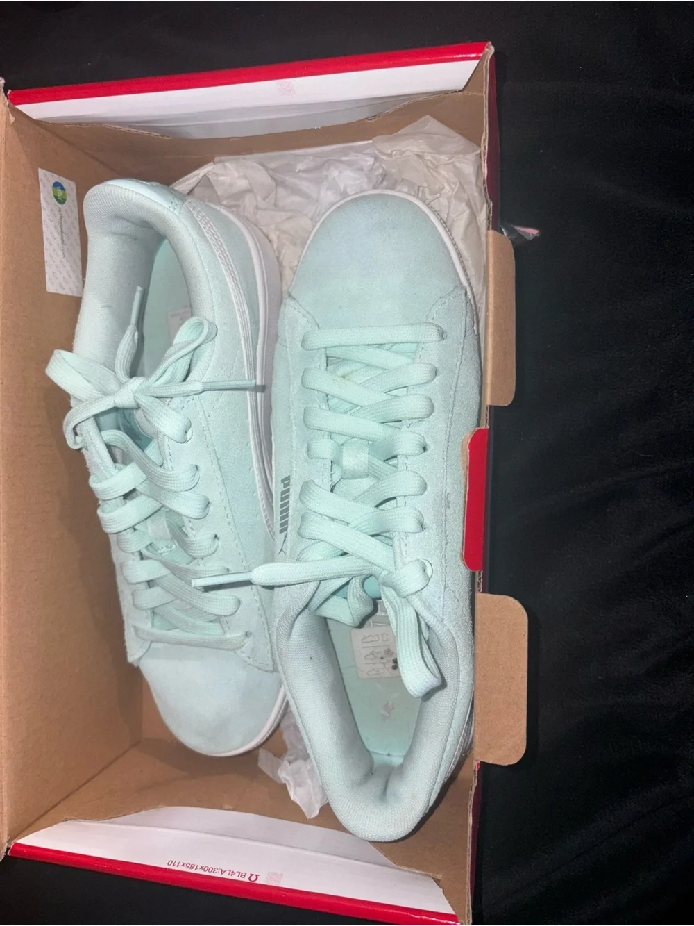 Puma Vikky v2 Mint Green and White Women's Sneakers